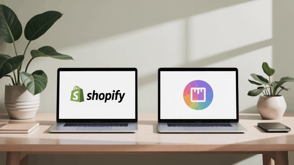 Shopify-verkkokaupan perustaminen nordic minimalist desk with two laptops hmdxyoxxqtc3sxy4dimmzw bpgdr9onse6ywgsgbjneiq